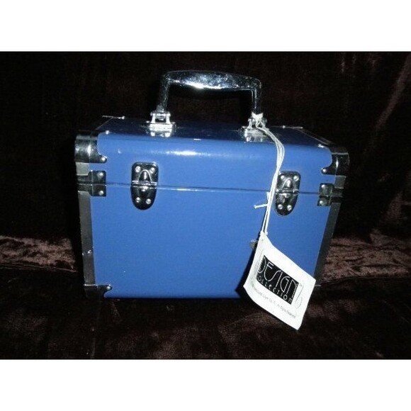 NEW VINTAGE 1998 VINYL TRAIN CASE 9" LINENS THINGS (9" WIDE X 6" TALL) - Picture 8 of 10